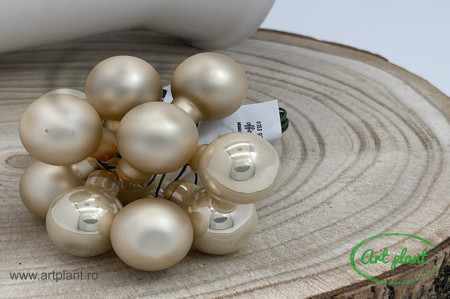 Globulete sticla pearl mix lucios /mat 2 cm