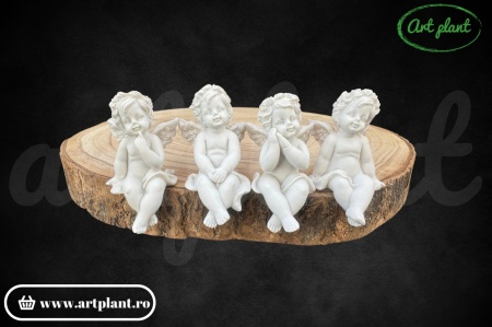 Set 4 figurine de rășină îngeraș