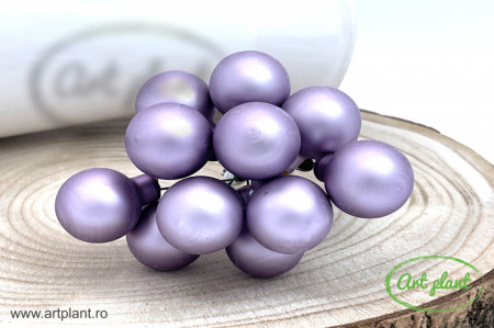 Globulete sticla lila mat 2 cm