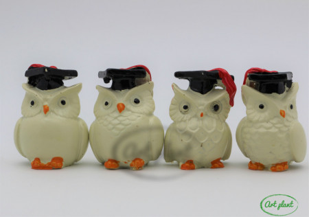 Mini Bufnite 4 cm , 4 buc / set