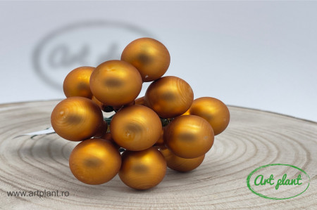Globulete sticla amber mat 2.5 cm