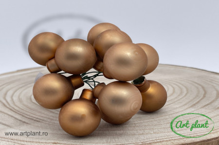Globulete sticla camel mat 2.5 cm