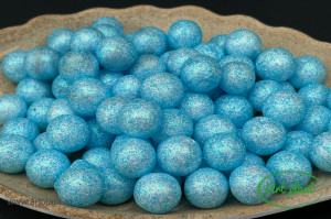 Bile glitter albastre