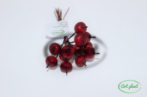 Mini merisoare rosiu inchis 12 fire/buchet