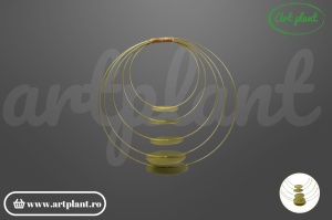 Decor elegant auriu cu bază pentru interior și evenimente