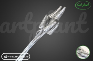 Cane cone argintiu & glitter