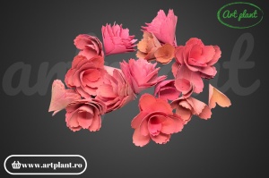 Flori din lemn roz - Img 2