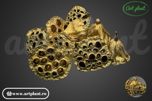 Lotus 4-6cm gold&glitter
