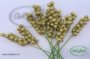Coacăze ornamentale gold & glitter