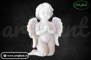 Figurină de răsină înger îngenunchiat