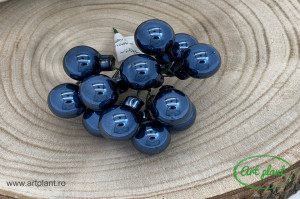 Globulete sticla night blue lucios 2.5 cm