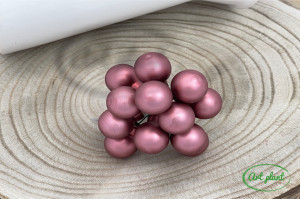Globulete sticla velvet pink mat 2 cm