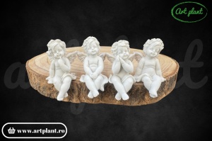 Set 4 figurine de rășină îngeraș