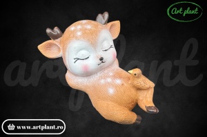 Figurină de răsină cerb care doarme