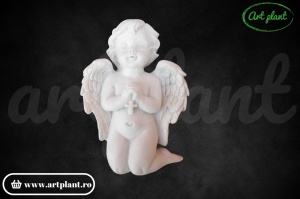 Figurină de răsină înger îngenunchiat