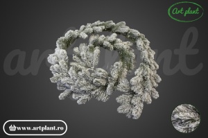 Ghirlanda pin snow 185 cm