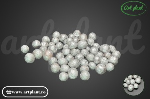 Mini merișoare uscate decorative argintii