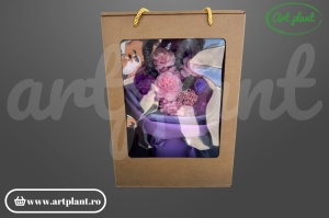 Buchet romantic cu trandafiri criogenați Austin pentru cadou