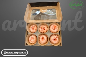 Bujor stabilizat natural din Ecuador, diametru 5 cm, înălțime 4 cm, 1 bucată