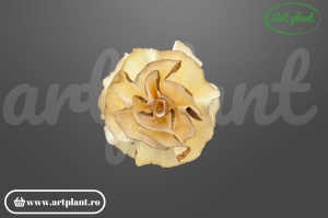 Cap garoafă bark sola 8 cm cu petale franjurate și textură rustic, floare decorativă din lemn de sola bark