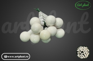 Globulete sticla white opal 2 cm