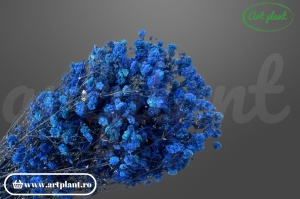 Gypsophila Albastră criogenată, buchet 100-130g, culoare albastru deschis pentru aranjamente moderne și tematice