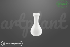 Mini vază ceramică albă 15 cm