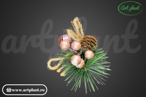 Ramură decorativă, 19 cm - aurie
