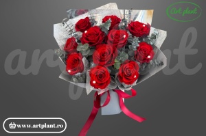 Buchet cu 11 trandafiri criogenati
