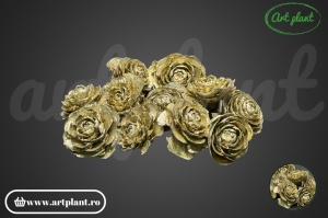 Conuri trandafir glitter champagne