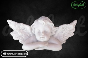 Figurină de răsină cap de înger