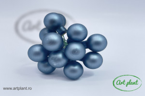 Globulete sticla blue stone mat 2 cm