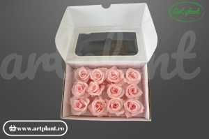 Trandafir criogenat mini roz deschis 1 bucată floare naturală conservată Ecuador Art Plant