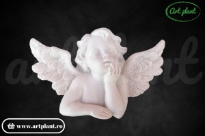 Figurină de răsină cap de înger