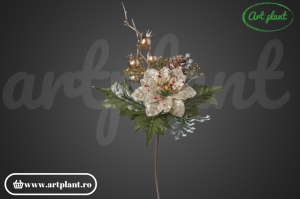 Ramură decorativă, 24 cm - aurie