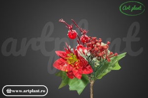 Ramură decorativă, 24 cm - roșie - Img 6