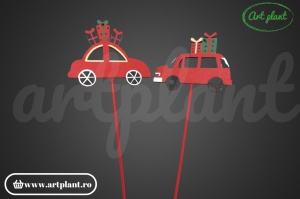 Set topper mașinuță cu cadouri