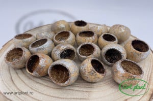 Bell Cup Mini Glitter Argintiu