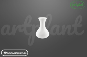 Mini vază ceramică albă 12 cm