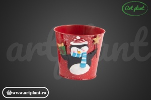 Vaze metalice de Crăciun “Pinguin”
