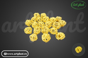 Bile ratan 3 cm galben deschis