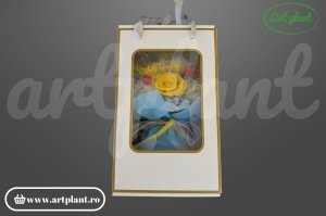 Buchet cu floarea-soarelui criogenată, cadou floral deosebit