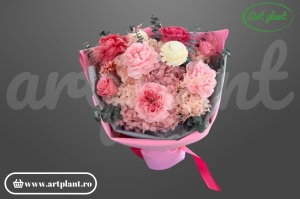 Buchet cu trandafiri criogenati austin