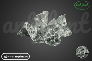 Lotus 4-6cm silver&glitter