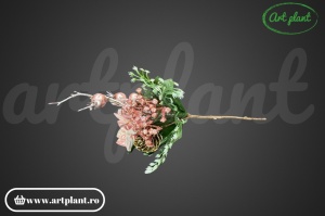 Ramură decorativă, 24 cm - roz - Img 10