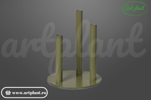 Suport metalic pentru 3 flori artificiale gigant