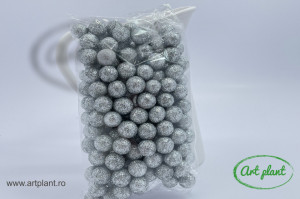 Bile glitter argintii