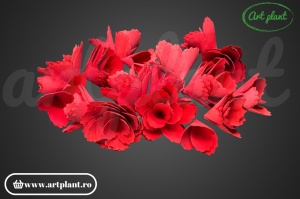 Flori din lemn rosii - Img 2