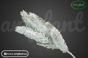 Ramură decorativă Pin, 46 cm – Snowed - Img 2