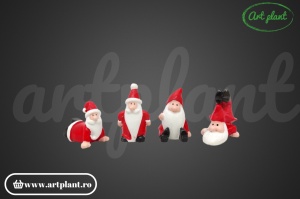 Set 4 figurine Moș Crăciun